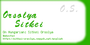 orsolya sitkei business card